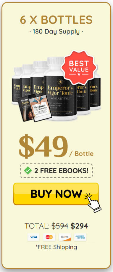 6 bottle Emperor’s Vigor Tonic